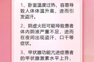 控制更年期盗汗的有效方法（让您告别热汗潮湿的更年期！）